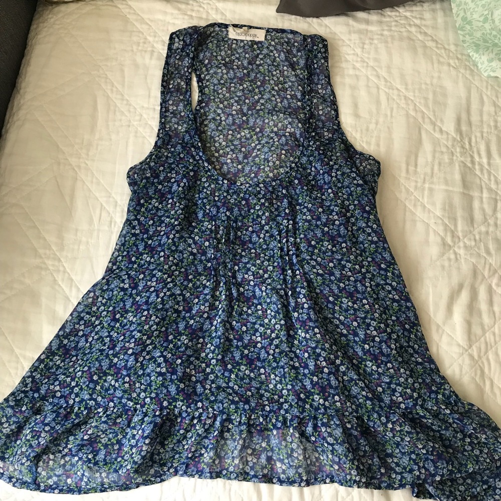 Sheer floral top